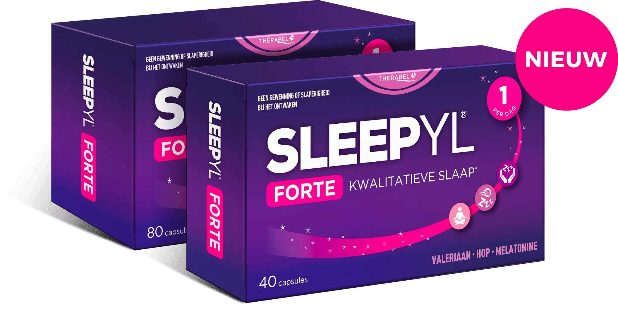 SLEEPYL® FORTE
de 3-voudige werking met FORTE effect